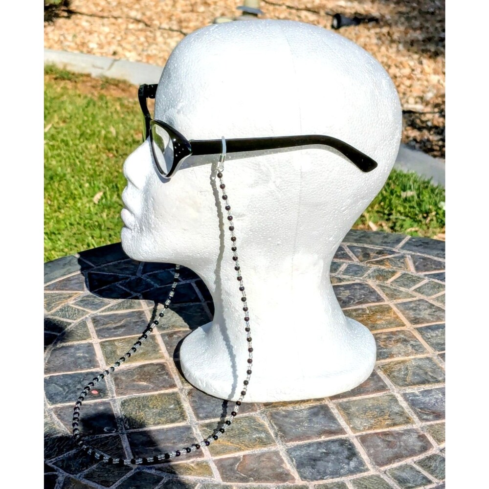 Retro Black 1950's Cat Eye Rhinestone Vintage Style Costume Women's Glasses EUC - Picture 3 of 6